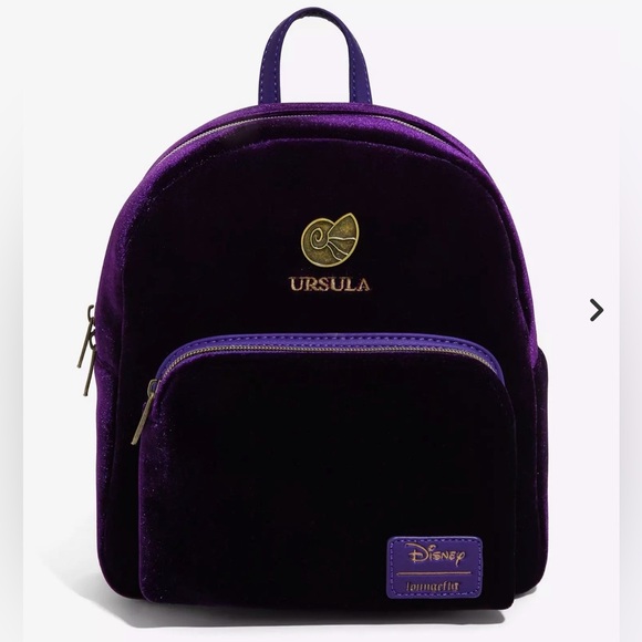 Loungefly Handbags - Loungefly Her Universe Disney Villains Ursula Velvet Mini Backpack